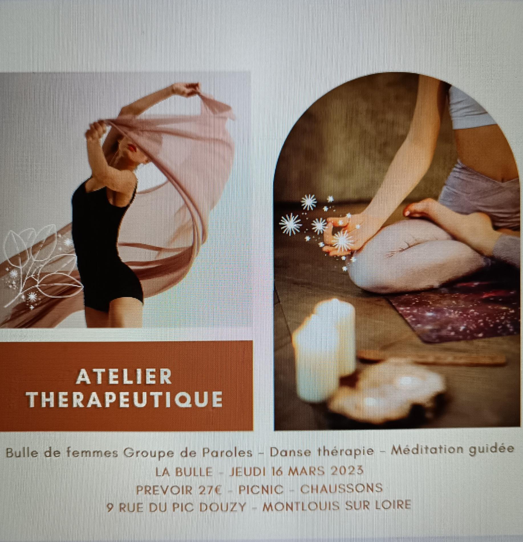 Atelier thérapeutique "Bulle de Femmes" Jeudi 16 mars 2023